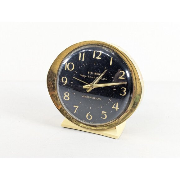 AS-IS 1960s Big Ben Westclox Magic Touch Repeater mechanical alarm clock, manual - Picture 2 of 11